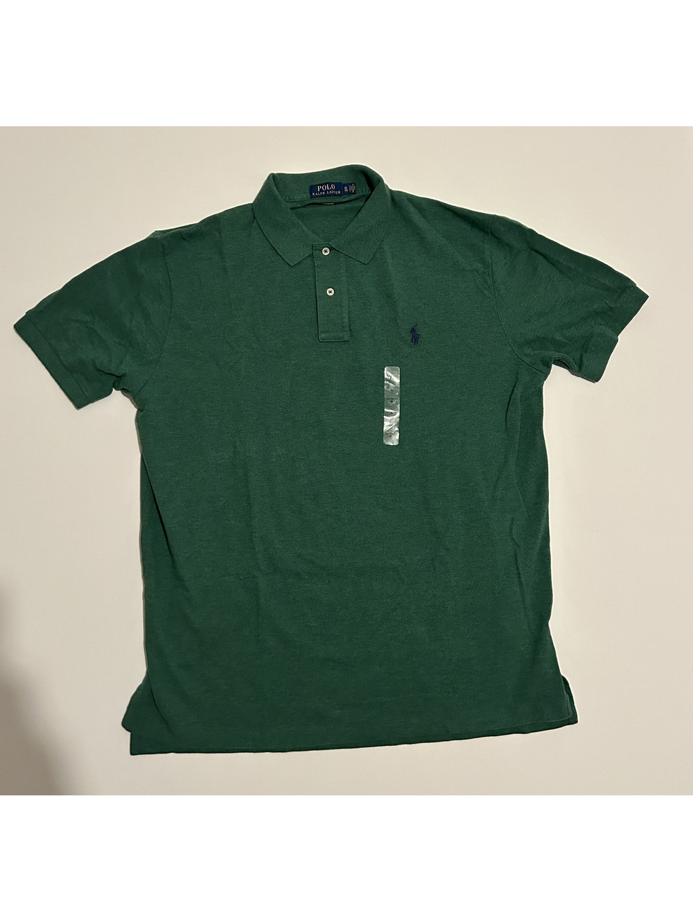 Polo Ralph Lauren Classic Fit Mens XLarge Dark Green Polo Golf Shirt w Blue Pony
